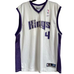 Chris Webber Sacramento Kings Reebok Basketball Jersey Mens XL White NBA C-Webb